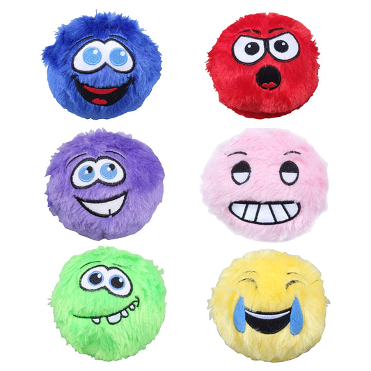 Party Central 12PCE Plush Toys Fuzzy Monsters Super Soft & Cuddly 10cm