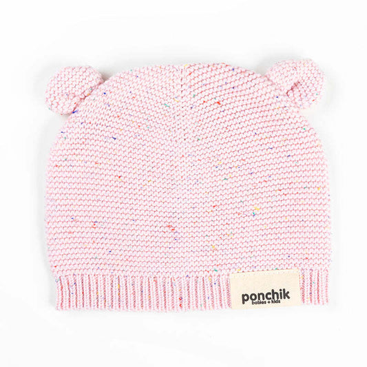 Ponchik Babies + Kids Bear Beanie Hat Warm Winter - Love - 12-24 Months